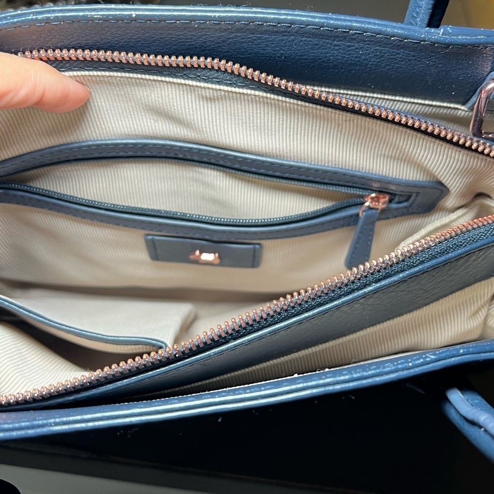 Radley London Navy Blue Leather Handbag - Picture 6 of 16
